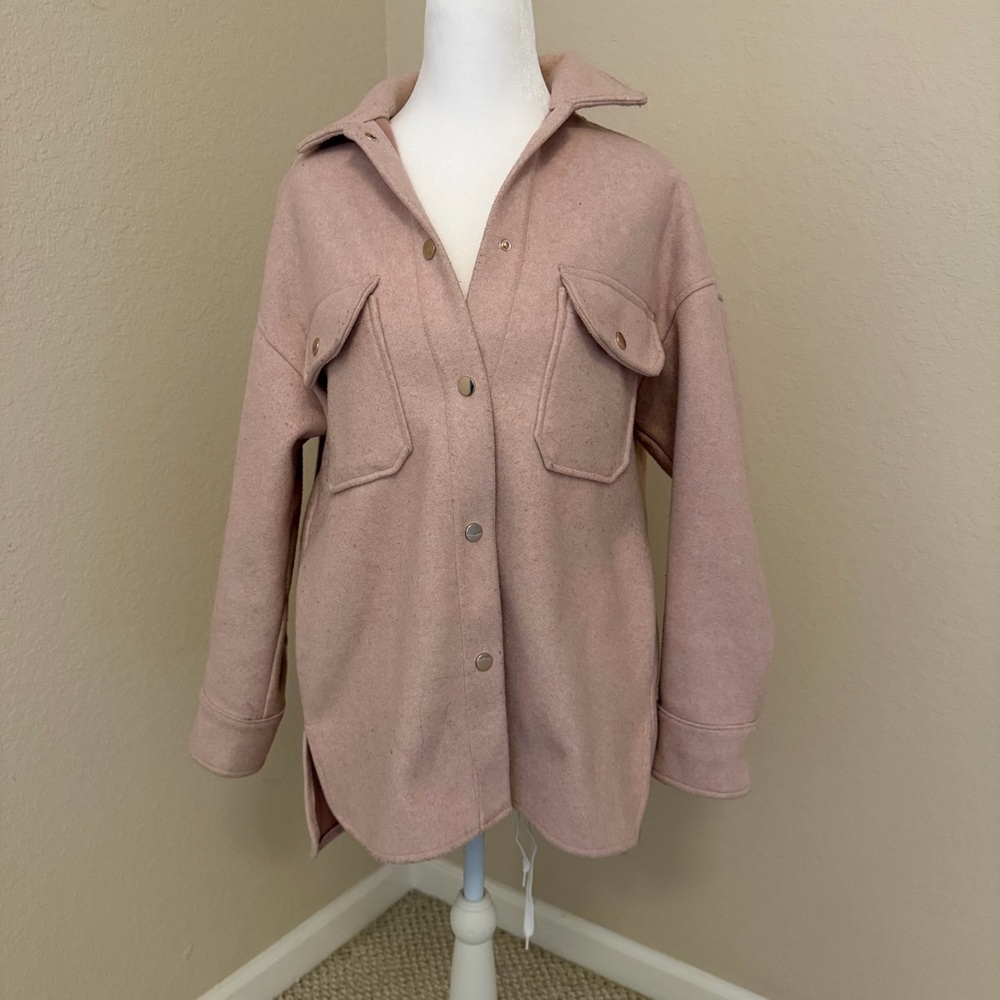 Zara Women's Blush Utility Jacket